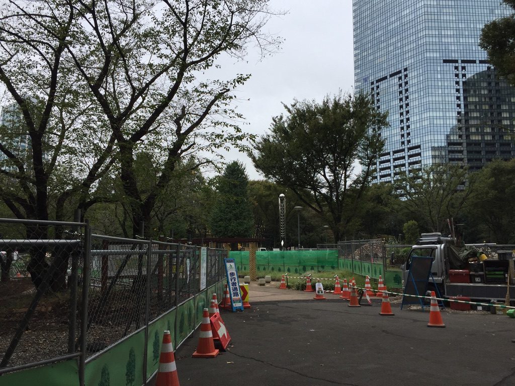 新宿中央公園は工事中